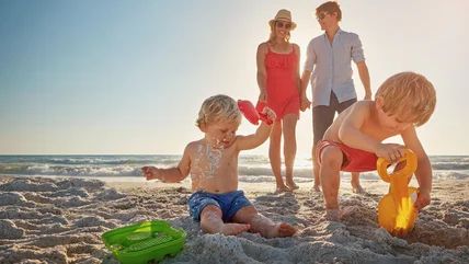 pack for a beach vacation with kids